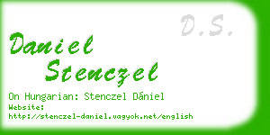 daniel stenczel business card